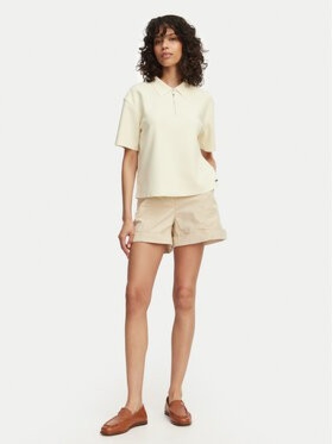 BOSS Szorty materiałowe C Tanessa-D 50556391 Beżowy Regular Fit