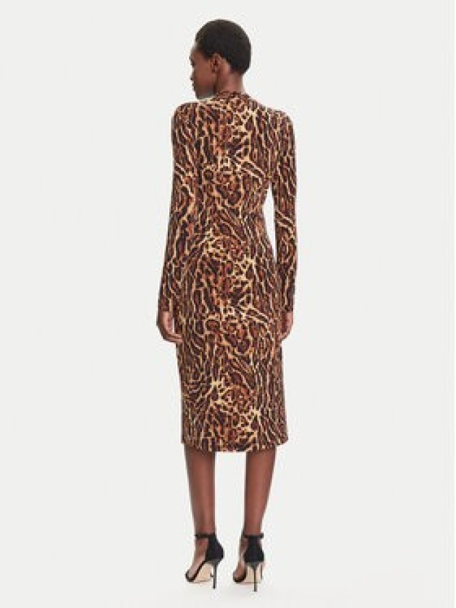 Joseph Ribkoff Sukienka koktajlowa 253091 Brązowy Slim Fit