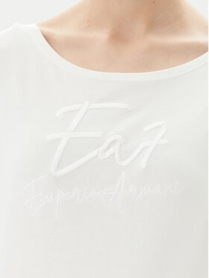 EA7 Emporio Armani T-Shirt 7W000184 AF10373 U0005 Écru Regular Fit