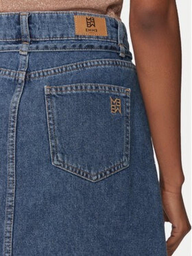 Marella Spódnica jeansowa 2515101021200 Granatowy Regular Fit