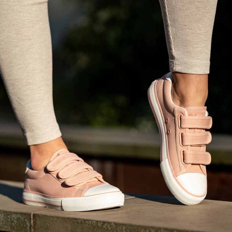 Różowe Trampki Big Star Modne Buty Damskie