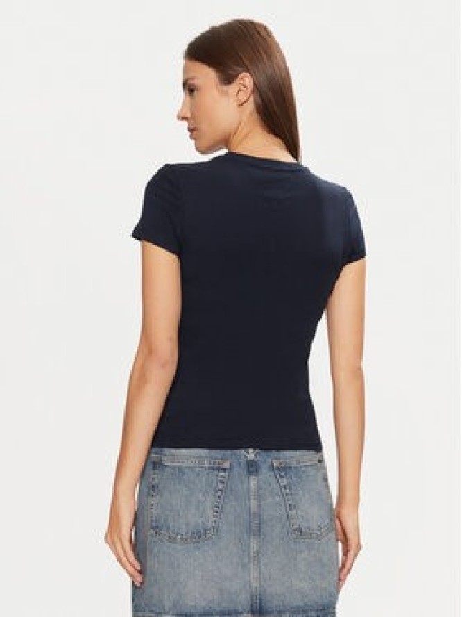 Tommy Jeans T-Shirt DW0DW20459 Granatowy Slim Fit