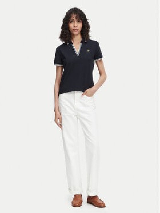 Beverly Hills Polo Club Polo P-SS26W-P0300 Granatowy Regular Fit