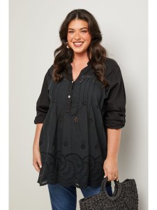 Curvy Lady Tunika w kolorze czarnym rozmiar: 48/50