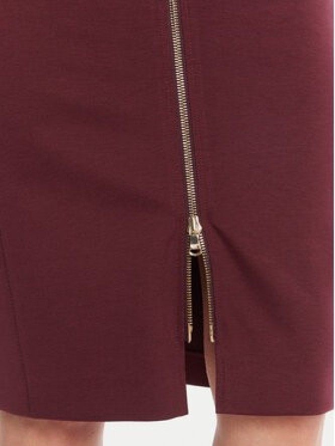 Patrizia Pepe Spódnica ołówkowa 8G0485 A025 Bordowy Regular Fit