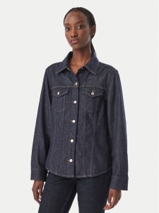 Calvin Klein Jeans Koszula jeansowa Trucker LV047H777G Granatowy Slim Fit