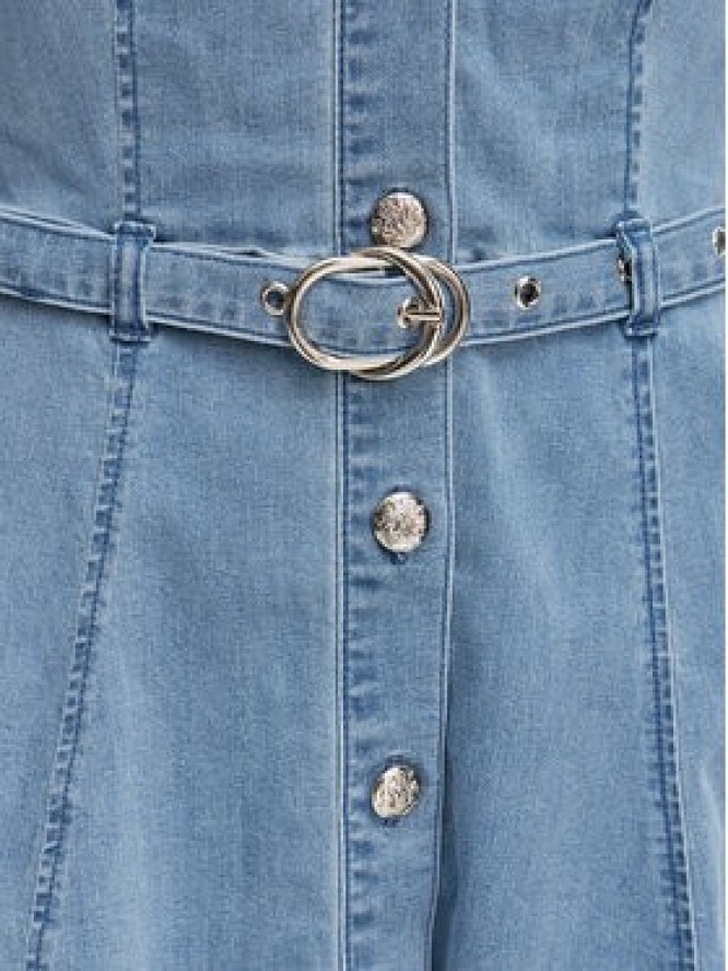 Morgan Sukienka jeansowa 261-RODEX Niebieski Slim Fit