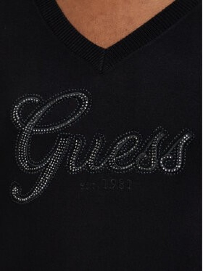 Guess Sweter W6YR29 Z0977 Czarny Regular Fit