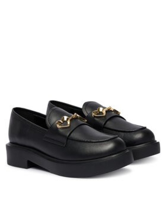 LOVE MOSCHINO Loafersy JA10094G0NIA0000 Czarny