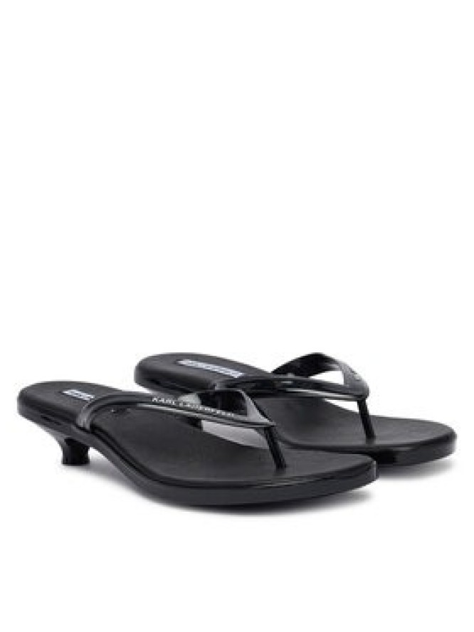 KARL LAGERFELD Japonki Jelly Heel KL83006 Czarny