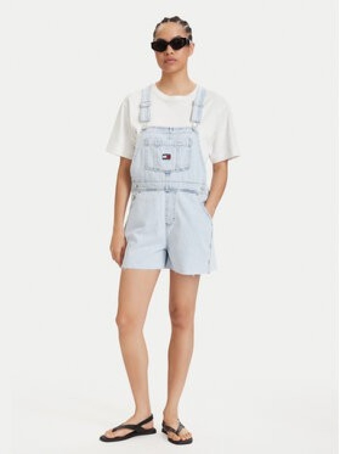 Tommy Jeans Ogrodniczki Dungaree DW0DW22402 Niebieski jasny Relaxed Fit