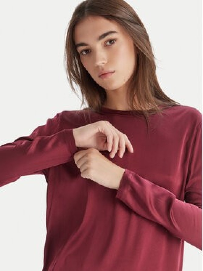ViCOLO Bluzka TF0244 Bordowy Regular Fit
