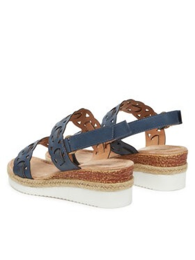 Clara Barson Espadryle WS2189-52 Granatowy