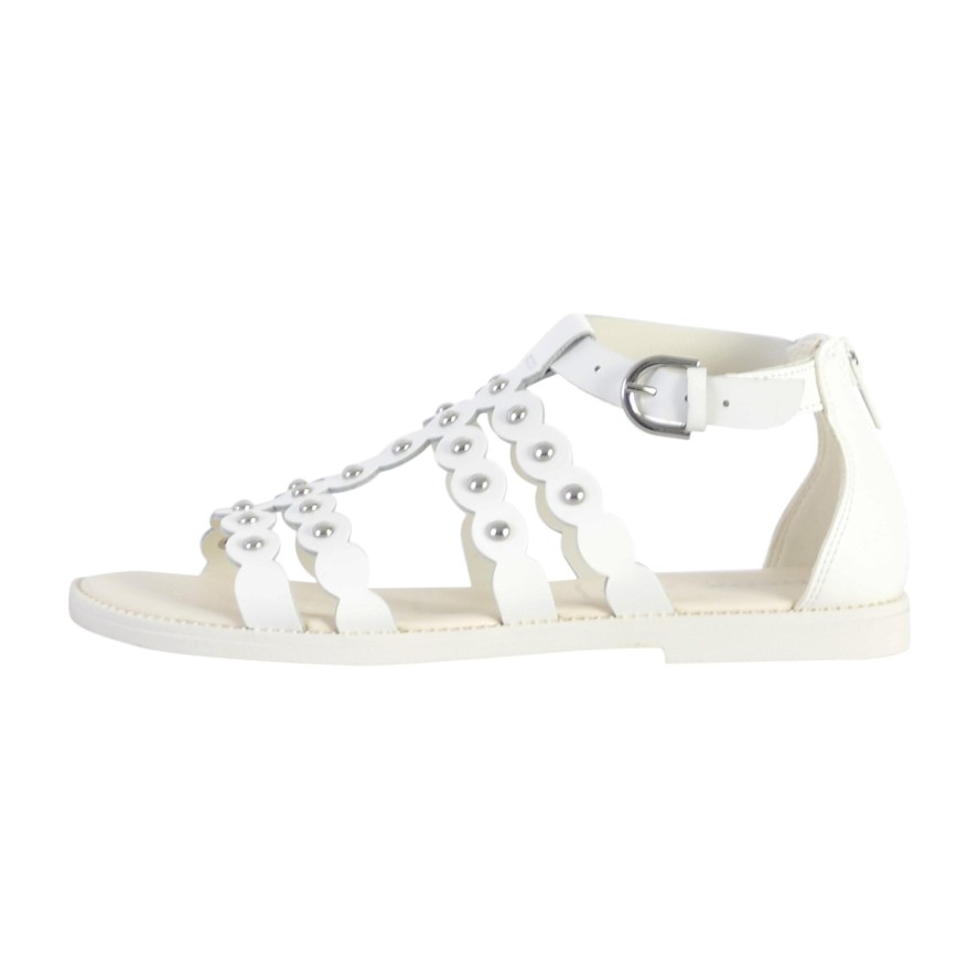 Sandały GEOX J SANDAL KARLY GIRL Biały