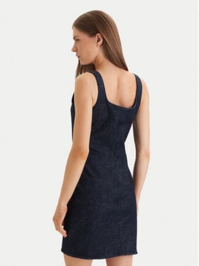 Calvin Klein Sukienka codzienna Sculpt LV047F793G Granatowy Slim Fit