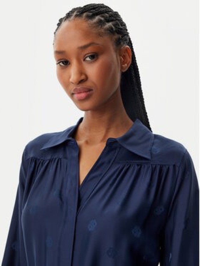 BOSS Sukienka koszulowa Dieshina1 50532758 Granatowy Relaxed Fit