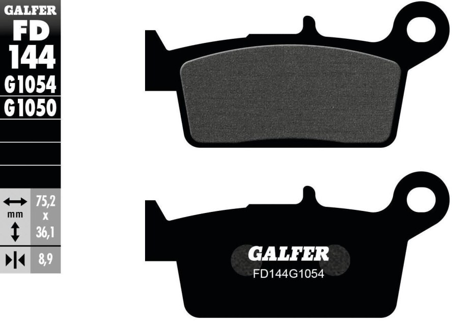 GALFER klocki hamulcowe FD144 G1054 organiczne