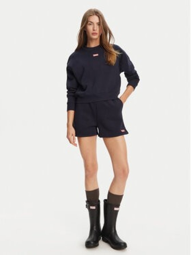 Hunter Bluza Tina HARW0042242 Granatowy Cropped Fit