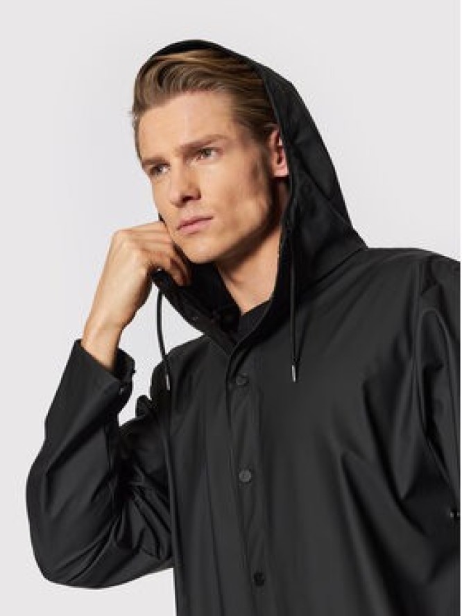 Rains Kurtka przeciwdeszczowa Unisex 12020 Czarny Regular Fit