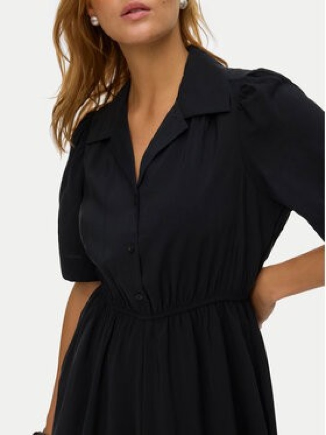 Vero Moda Sukienka koszulowa Rory 10347514 Czarny Regular Fit