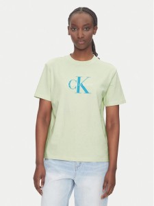 Calvin Klein Jeans T-Shirt Hero LV047B865G Beżowy Regular Fit