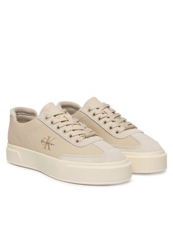 Calvin Klein Sneakersy Basket Cups Lup Wt Lth Su HW0HW02984 Beżowy