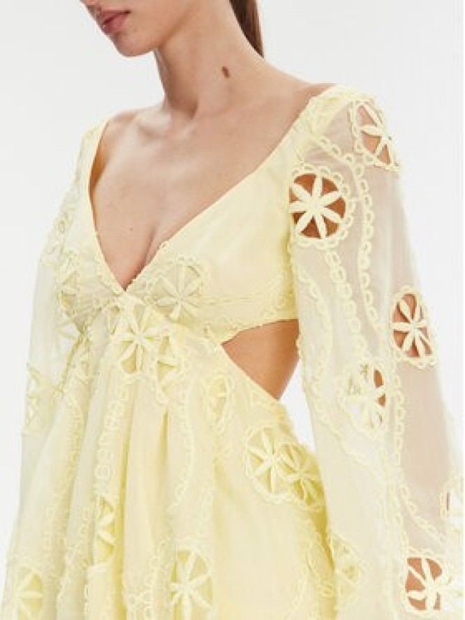 Bardot Sukienka koktajlowa 59858DB Żółty Regular Fit