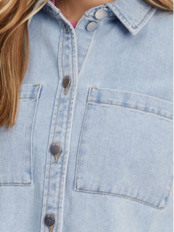 JDY Kurtka jeansowa Marly 15338847 Błękitny Oversize