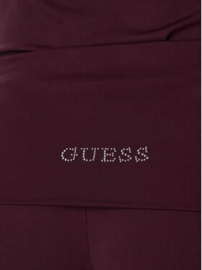 Guess Legginsy V6YB24 K4713 Bordowy Flare Fit