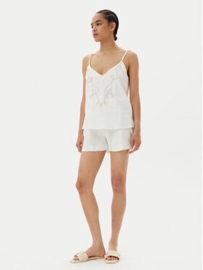 ACCESS FASHION Szorty materiałowe 53-5060-133 Biały Loose Fit