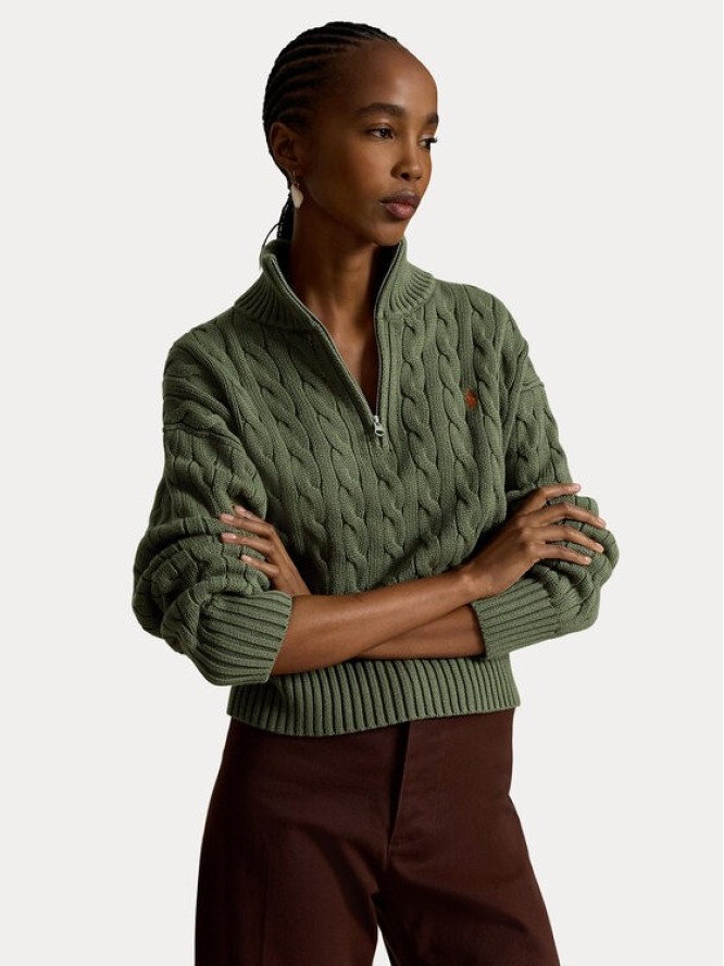 Polo Ralph Lauren Sweter 211963467508 Zielony Regular Fit