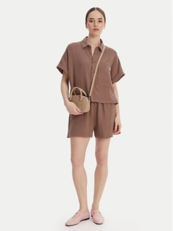 Roxy Koszula -W126-RXLST-1024-35X Brązowy Oversize