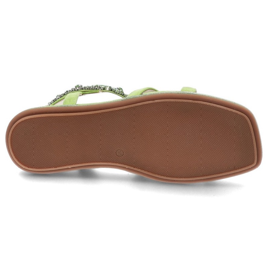 Zielone Sandały Alma En Pena Modne Obuwie Damskie