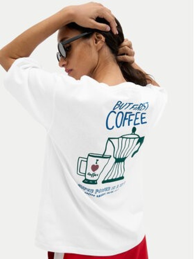 JJXX T-Shirt Nina 12273776 Biały Loose Fit