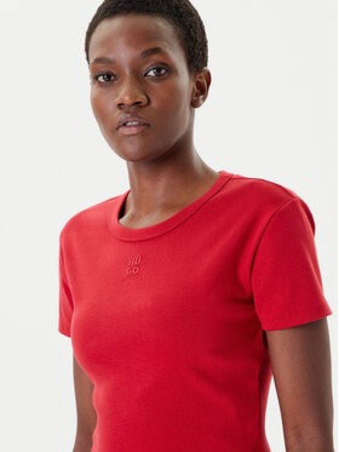 HUGO T-Shirt Delanor 50512000 Czerwony Slim Fit