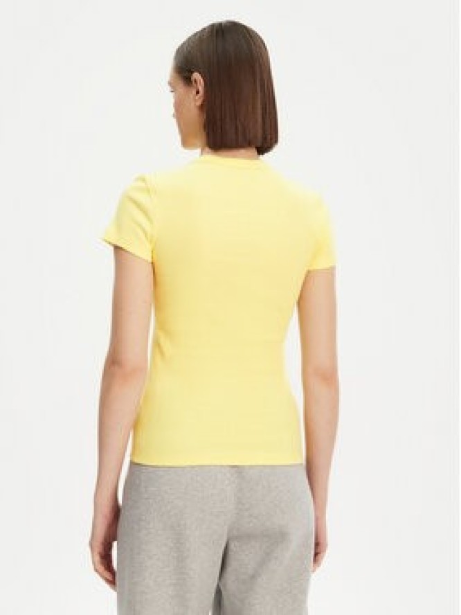 Lacoste T-Shirt TF5538 Żółty Slim Fit