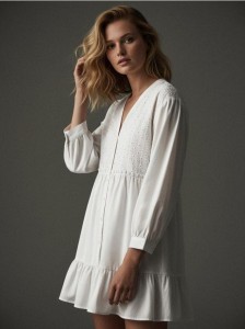 Sukienka mini - biały