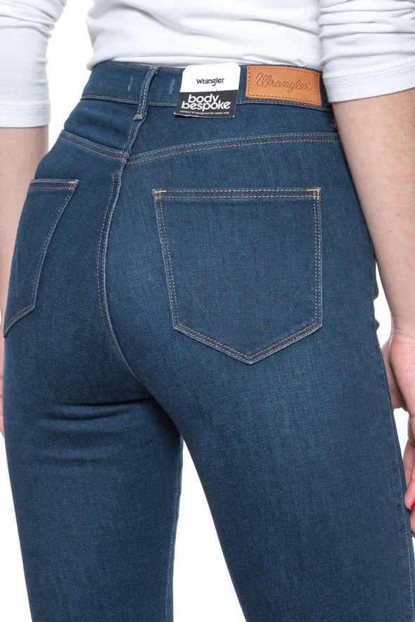 WRANGLER SUPER HIGH SKINNY DARK INDIGO W27WVQX1E 112128201