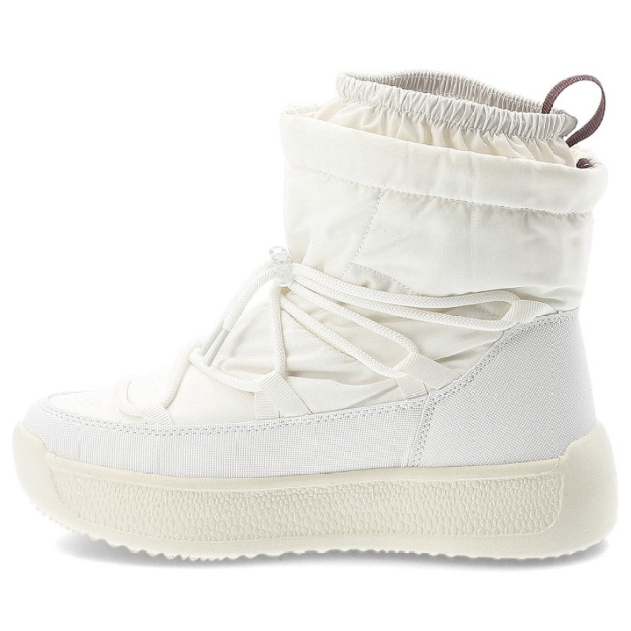 Białe Śniegowce Filippo Ciepłe Buty Damskie Na Platformie