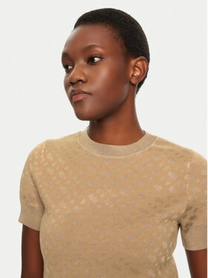 BOSS Sweter 50542290 Beżowy Regular Fit