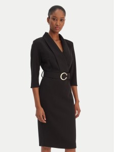 Rinascimento Sukienka koktajlowa CFC0126777003 Czarny Slim Fit