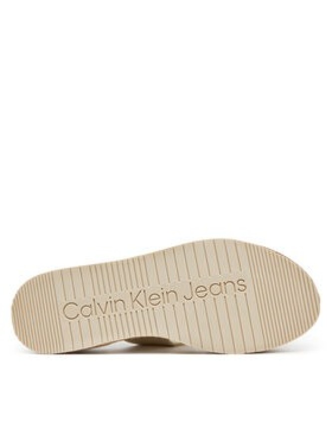Calvin Klein Jeans Espadryle Sporty Rope Mg Lth Webbing YW0YW01704 Beżowy