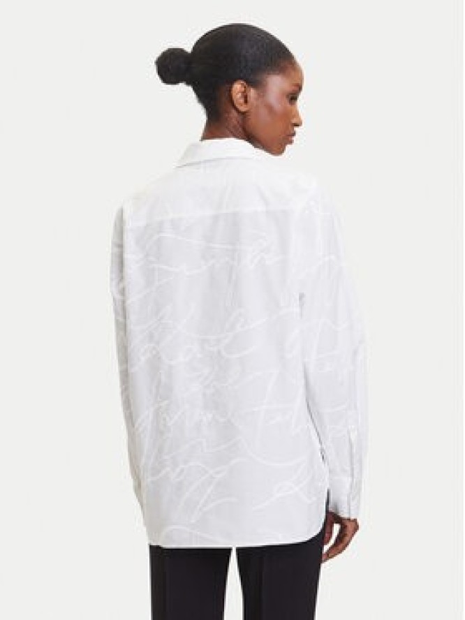 KARL LAGERFELD Koszula A3W11021 Biały Regular Fit