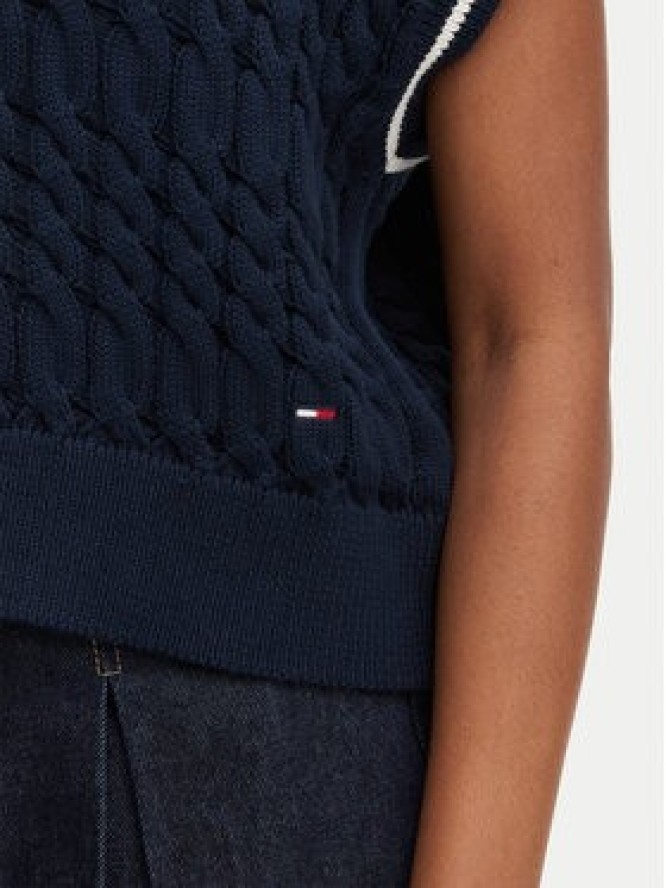 Tommy Jeans Sweter DW0DW22927 Granatowy Regular Fit