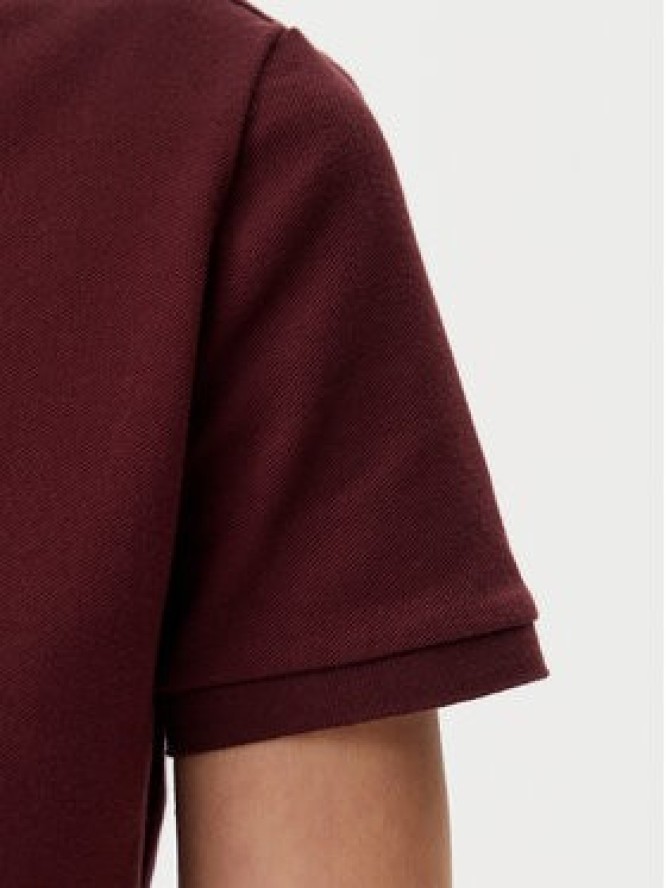Lacoste Polo PF5462 Bordowy Slim Fit