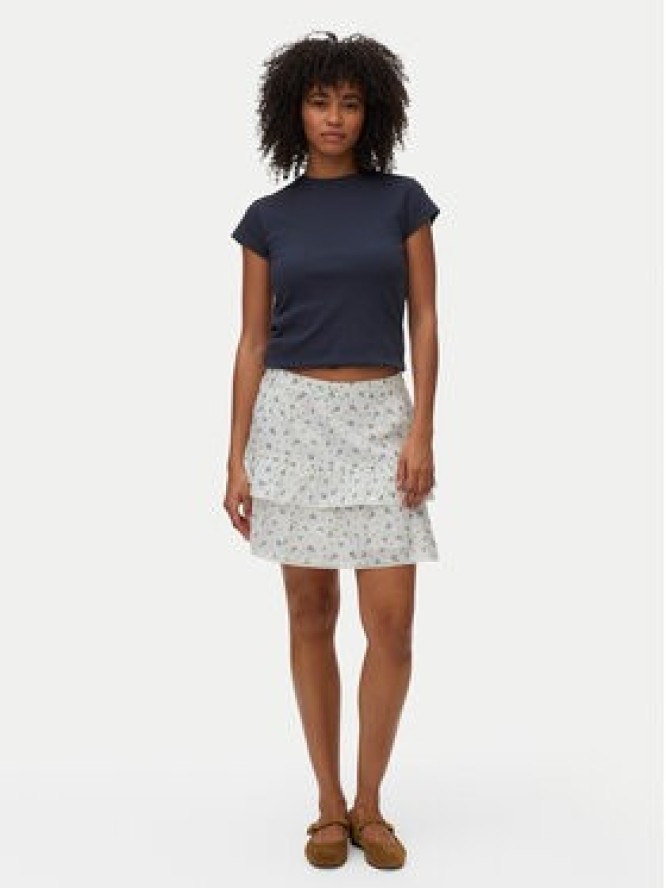 Vero Moda Spódnica mini Trine 10342736 Biały Regular Fit