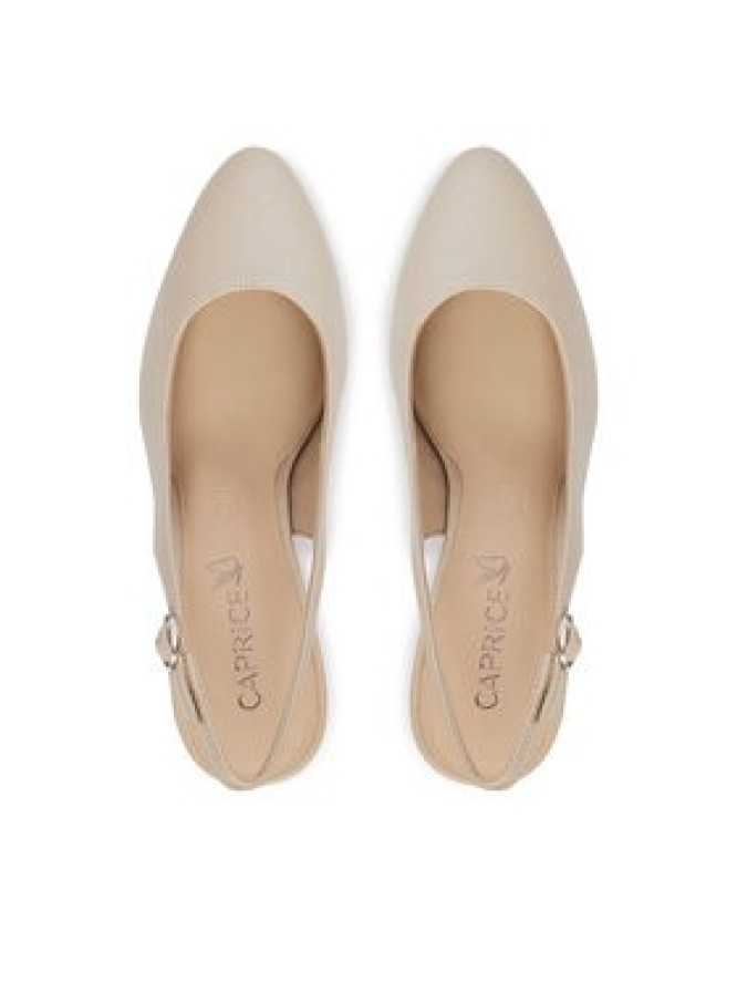 Caprice Czółenka 9-29606-42 Kremowy