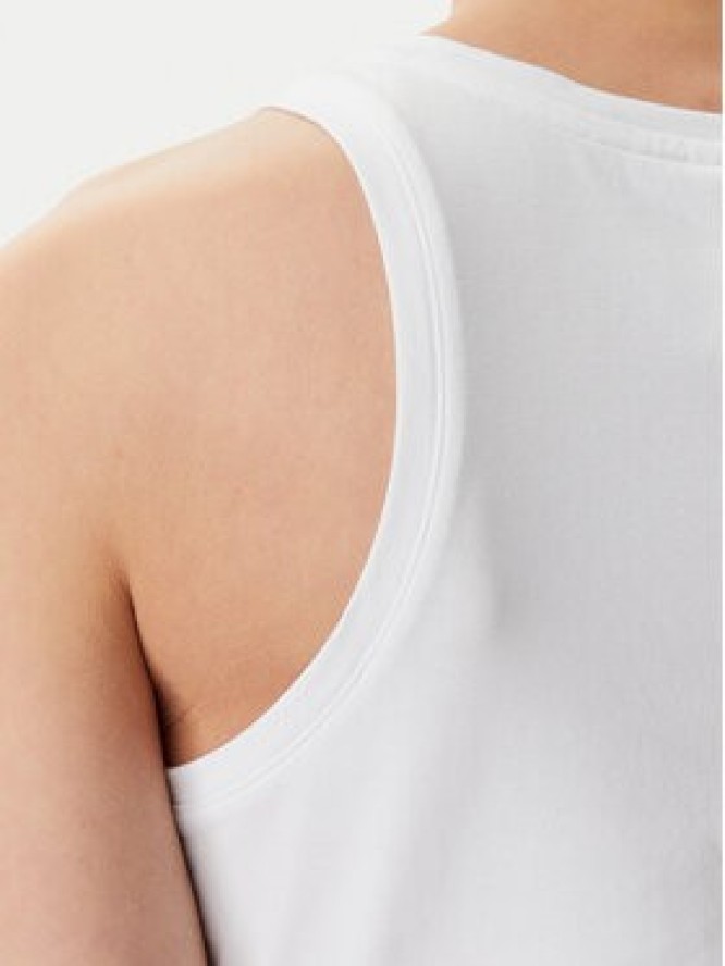 adidas Top Essentials Linear JC5799 Biały Slim Fit