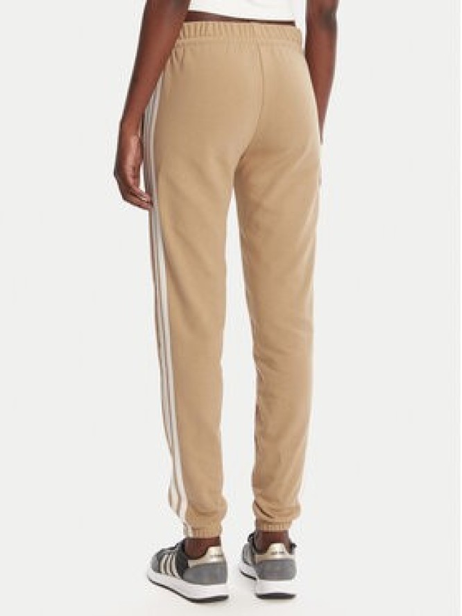 adidas Spodnie dresowe Essentials 3-Stripes JX7661 Beżowy Regular Fit