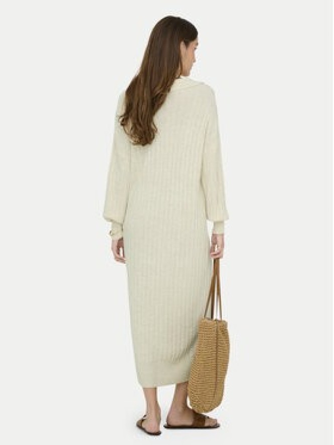 ONLY Sukienka dzianinowa Tessa 15353117 Beżowy Regular Fit